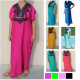 Djellaba femme sans manches broderie au cordon noir