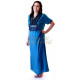 Djellaba femme sans manches broderie au cordon noir
