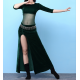 Robe de danse orientale en velours bi-matière