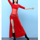 Robe de danse orientale en velours bi-matière