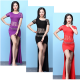 Robe belly dance bi-matière + shorty