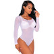 Body de danse transparent résille