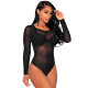 Body de danse transparent résille
