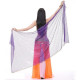 Voile de danse orientale rectangle à paillettes
