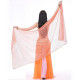 Voile de danse orientale rectangle à paillettes