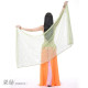 Voile de danse orientale rectangle à paillettes