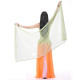 Voile de danse orientale rectangle à paillettes