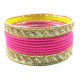 Lot de bracelets bangles bollywood couleurs acidulées