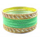 Lot de bracelets bangles bollywood couleurs acidulées