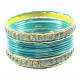 Lot de bracelets bangles indiens en métal 