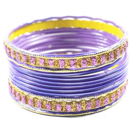Lot de bracelets bangles indiens en métal 