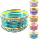 Lot de bracelets bangles indiens en métal 