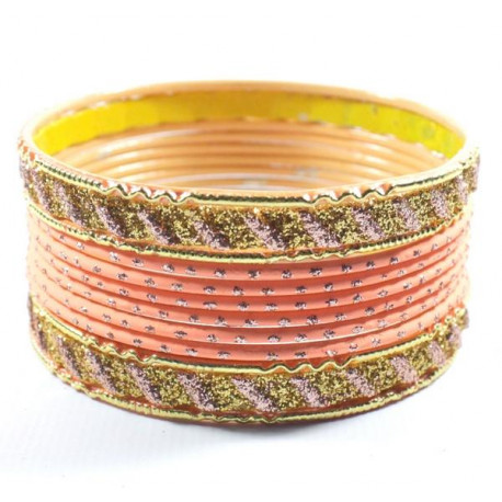 Bracelets indiens Bollywood pastel