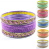 Bracelets indiens Bollywood pastel