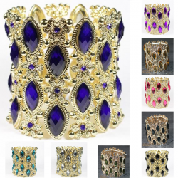 Bracelet strass et pierre fantaisie style hindou