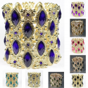 Bracelet strass et pierre fantaisie style hindou