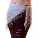 Foulard de danse orientale triangulaire façon cheche