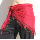 Foulard de danse orientale triangulaire façon cheche