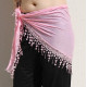 Foulard de danse orientale triangulaire façon cheche