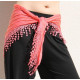 Foulard de danse orientale triangulaire façon cheche