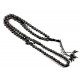 Grand tasbih 99 grains motif argenté