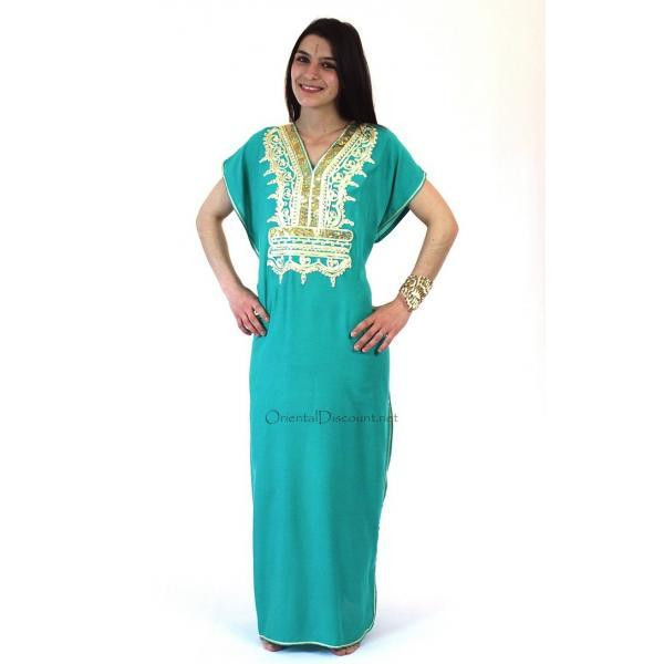 Djellabah femme décors or