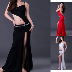 Robe de danse top en biais dos nu