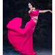 Robe de danse orientale avec liens irisés strass