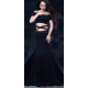Robe de danse orientale avec liens irisés strass