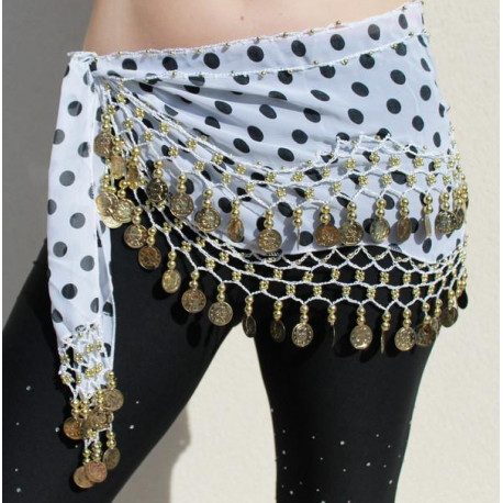 Ceinture de danse orientale pois 