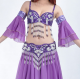 Manchons voilés de danse orientale violet