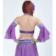 Manchons voilés de danse orientale violet