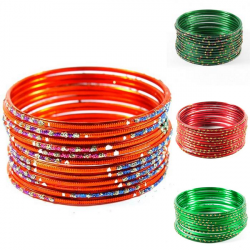 Bracelets bangles indiens enfant parsemé de paillette