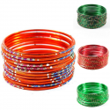 Bracelets bangles indiens enfant parsemés de paillettes