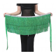 Ceinture de danse orientale à fils vert 