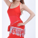 Top de danse orientale rouge