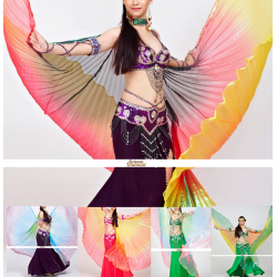Ailes d'isis de danse orientale multicolores