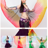 Ailes d'isis de danse orientale multicolores