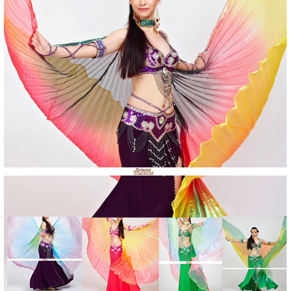 Voile De Danse Orientale 100% Soie, Ailes Isis Avec Bâton, Accessoires De  Performance Sur Scène, Teinture Par Nouage, Demi-cercle, Livraison Gratuite  - Danse Du Ventre - AliExpress