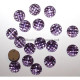 Lot de 20 strass rond à coudre sur tissu