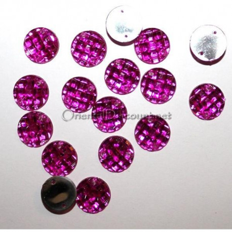 Lot de 20 strass rond à coudre sur tissu