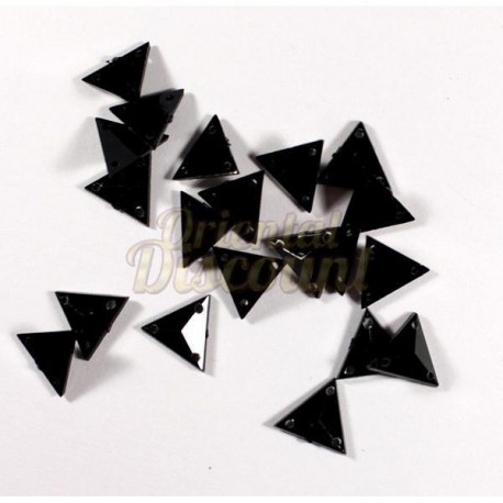 Lot de 20 strass triangle à coudre couleur 