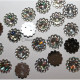 Lot de 20 fleurs à enfiler couleur cristal