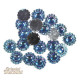 Lot de 20 fleurs à enfiler couleur cristal