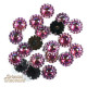 Lot de 20 fleurs à enfiler couleur cristal