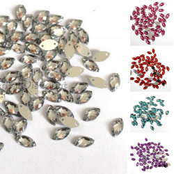 Lot de 50 strass marquise a coudre