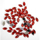 Lot de 50 strass marquise a coudre