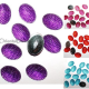 Lot de 20 strass ovale a coller 