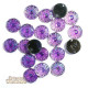 Lot de 20 strass nacrés forme fleur à coudre rose