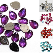 Lot De 50 Strass Ronds Multicolores à Coudre Pour Couture DIY 8 Mm